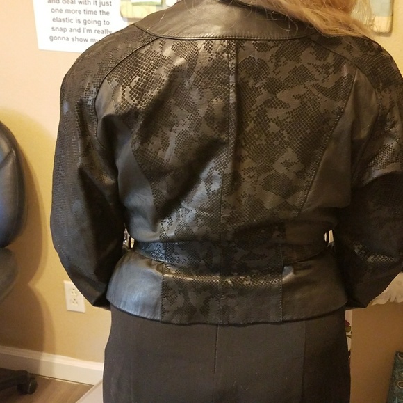 REDUCED-Chia Leather Jacket - Picture 2 of 5